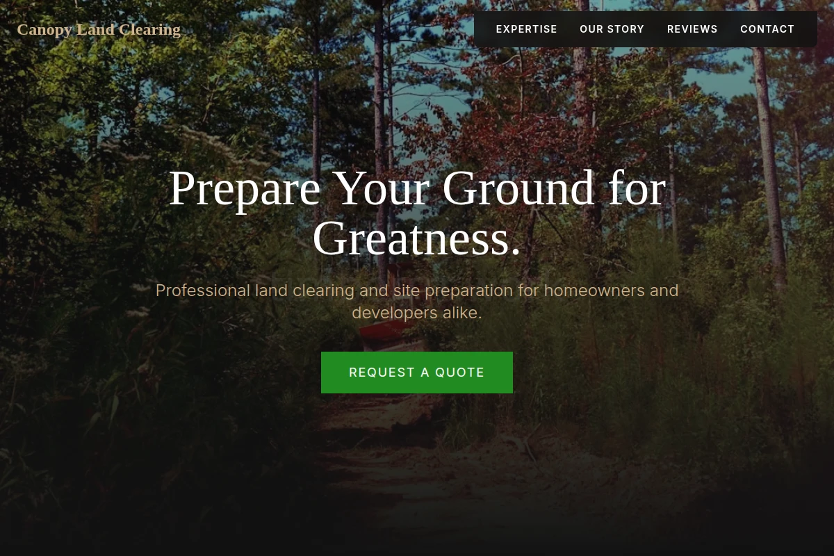 Canopy Land Clearing
